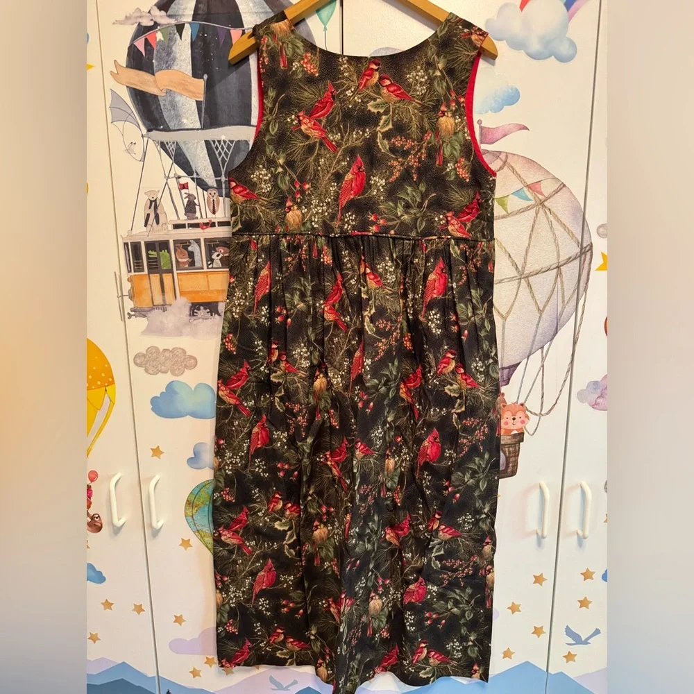 Vintage handmade winter cardinal jumper dress small - Picture 5 of 6